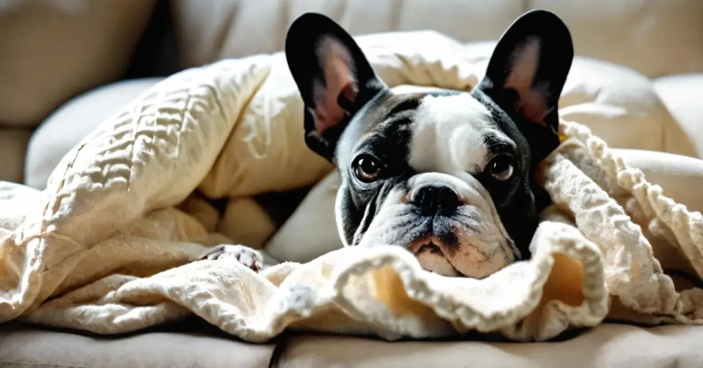 French-bulldog-under-a-blanket